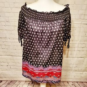 Bobbie Brooks Plus Size Off The Shoulder Shirt